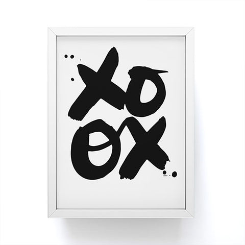 Kal Barteski XOXO bw Framed Mini Art Print