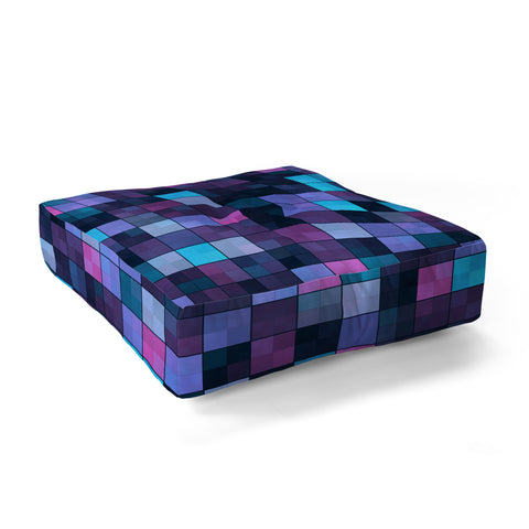 Kaleiope Studio Blue and Pink Squares Floor Pillow Square