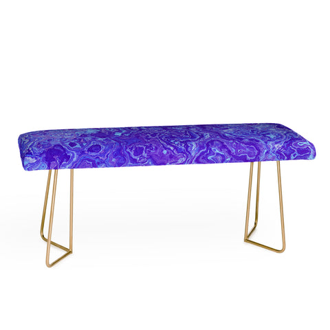 Kaleiope Studio Blue and Purple Marble Bench