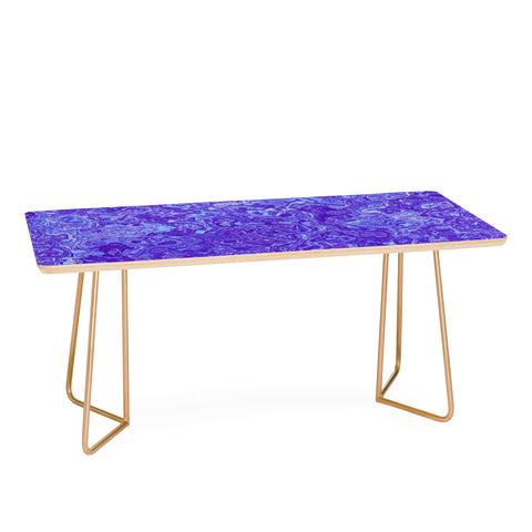 Kaleiope Studio Blue and Purple Marble Coffee Table