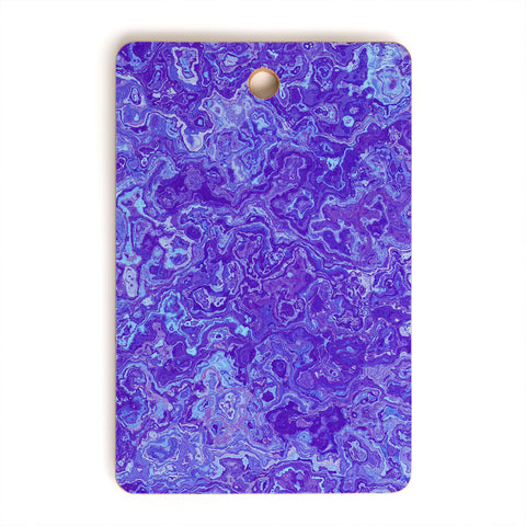 Kaleiope Studio Blue and Purple Marble Cutting Board Rectangle