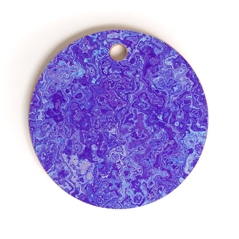 Kaleiope Studio Blue and Purple Marble Cutting Board Round