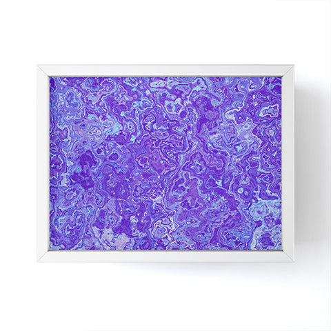 Kaleiope Studio Blue and Purple Marble Framed Mini Art Print