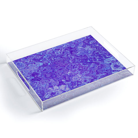 Kaleiope Studio Blue and Purple Marble Acrylic Tray
