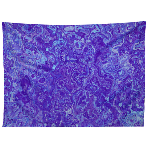 Kaleiope Studio Blue and Purple Marble Tapestry