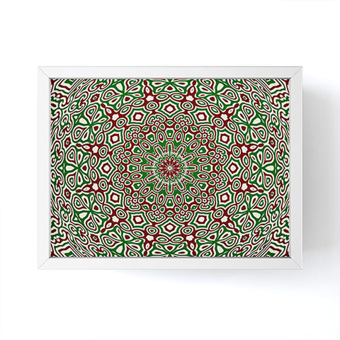 Kaleiope Studio Boho Christmas Mandala Framed Mini Art Print
