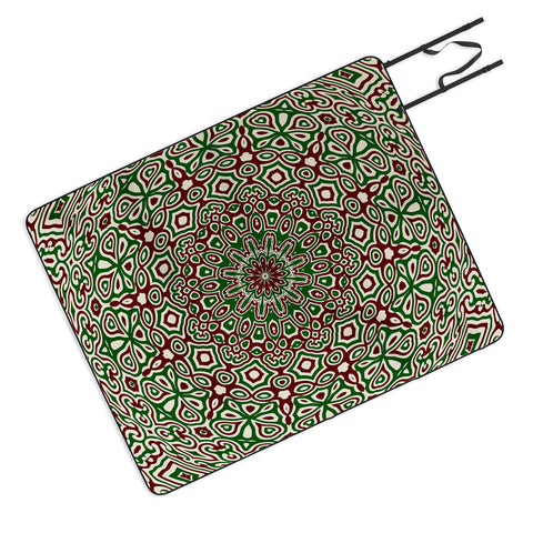 Kaleiope Studio Boho Christmas Mandala Picnic Blanket