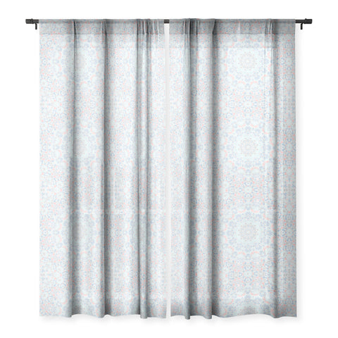 Kaleiope Studio Boho Pastel Mandala Sheer Window Curtain