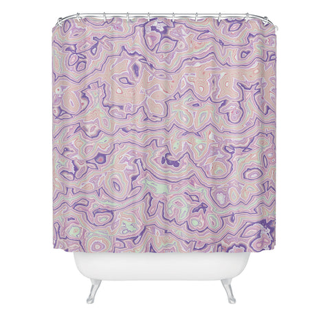 Kaleiope Studio Boho Squiggly Stripes Shower Curtain