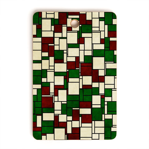 Kaleiope Studio Christmas Squares Cutting Board Rectangle