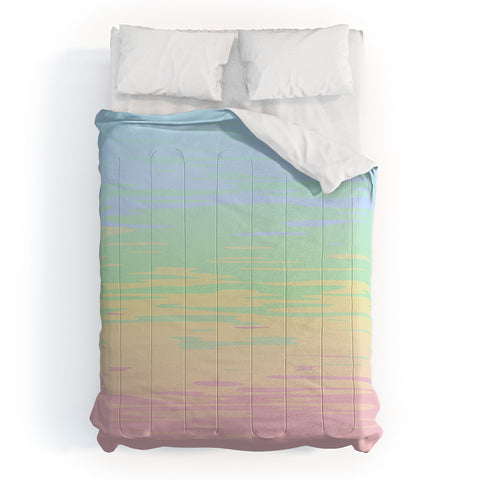 Kaleiope Studio Colorful Boho Abstract Streaks Comforter