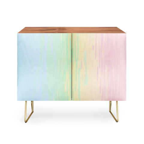 Kaleiope Studio Colorful Boho Abstract Streaks Credenza