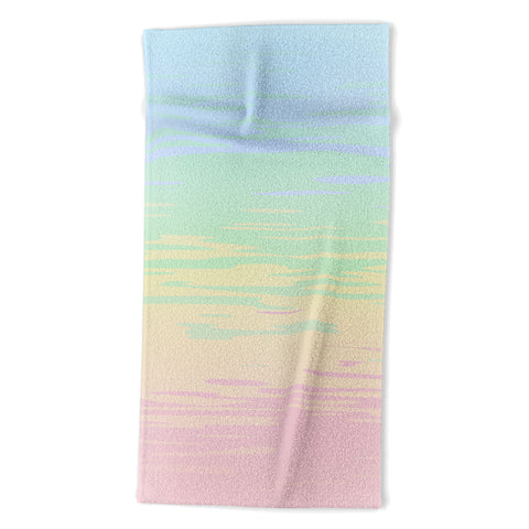 Kaleiope Studio Colorful Boho Abstract Streaks Beach Towel