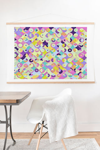 Kaleiope Studio Colorful Modern Circles Art Print And Hanger