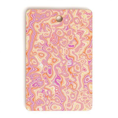 Kaleiope Studio Colorful Squiggly Stripes Cutting Board Rectangle