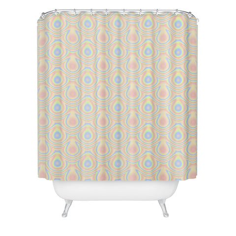 Kaleiope Studio Colorful Trippy Modern Pattern Shower Curtain