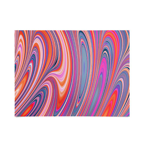 Kaleiope Studio Colorful Wavy Fractal Texture Poster