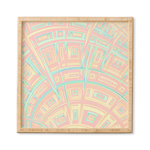 Kaleiope Studio Funky Colorful Fractal Texture Framed Wall Art