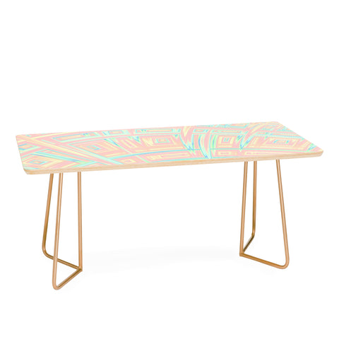 Kaleiope Studio Funky Colorful Fractal Texture Coffee Table