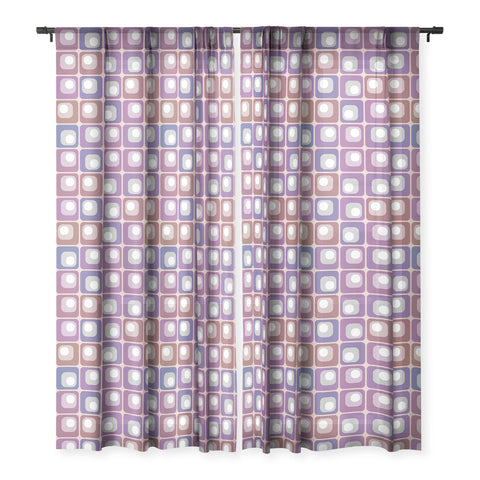 Kaleiope Studio Funky Modern Pattern Sheer Window Curtain
