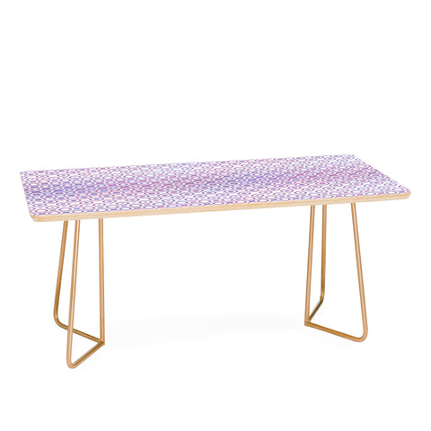 Kaleiope Studio Funky Pink and Purple Squares Coffee Table
