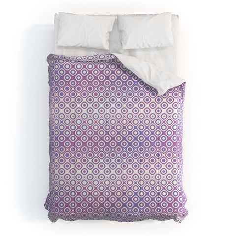 Kaleiope Studio Funky Pink and Purple Squares Comforter