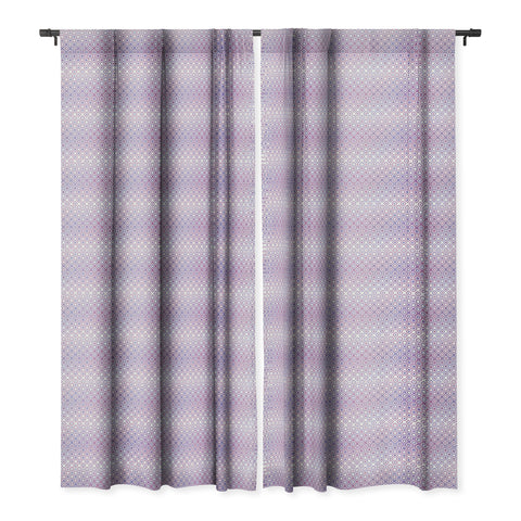 Kaleiope Studio Funky Pink and Purple Squares Blackout Window Curtain