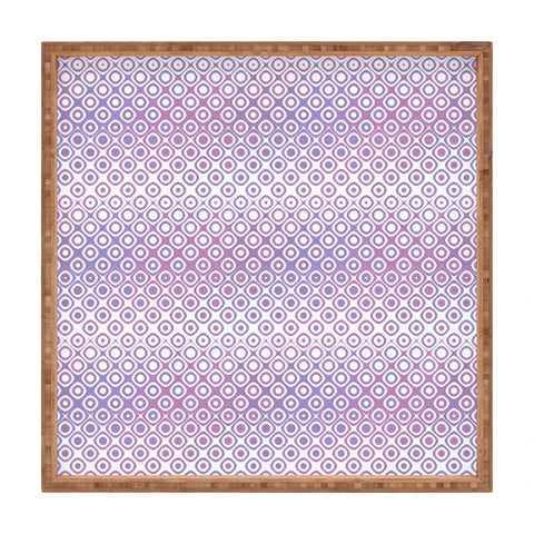 Kaleiope Studio Funky Pink and Purple Squares Square Tray