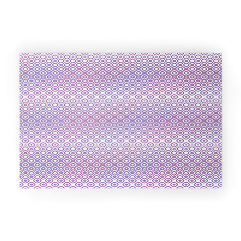 Kaleiope Studio Funky Pink and Purple Squares Welcome Mat