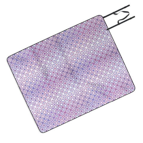 Kaleiope Studio Funky Pink and Purple Squares Picnic Blanket