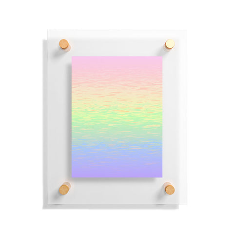 Kaleiope Studio Groovy Boho Pastel Rainbow Floating Acrylic Print