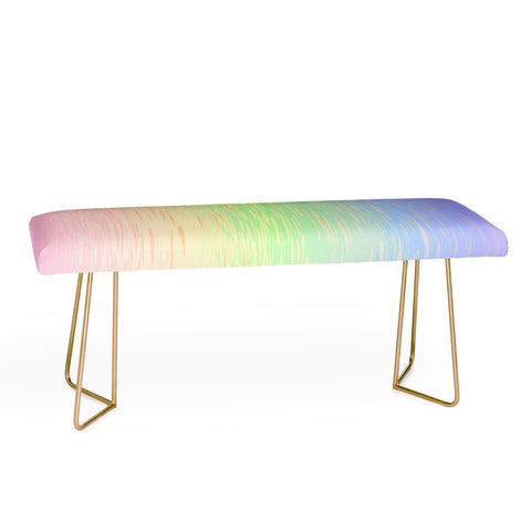 Kaleiope Studio Groovy Boho Pastel Rainbow Bench