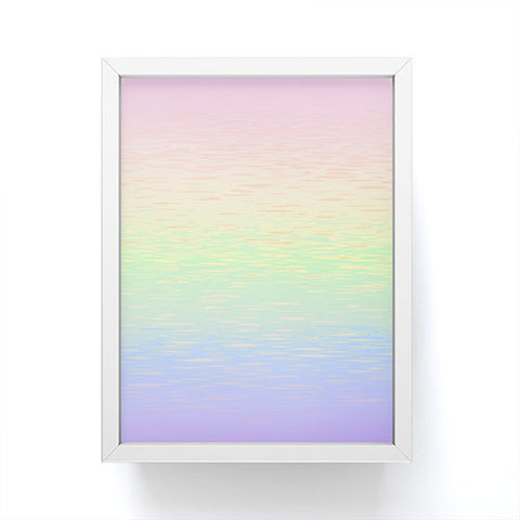 Kaleiope Studio Groovy Boho Pastel Rainbow Framed Mini Art Print
