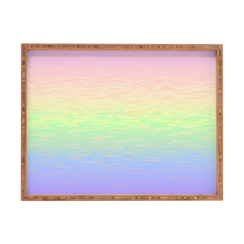 Kaleiope Studio Groovy Boho Pastel Rainbow Rectangular Tray