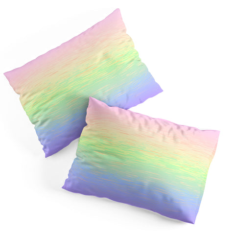 Kaleiope Studio Groovy Boho Pastel Rainbow Pillow Shams