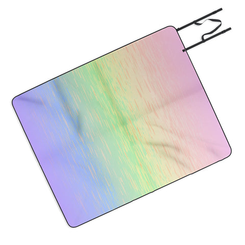 Kaleiope Studio Groovy Boho Pastel Rainbow Picnic Blanket