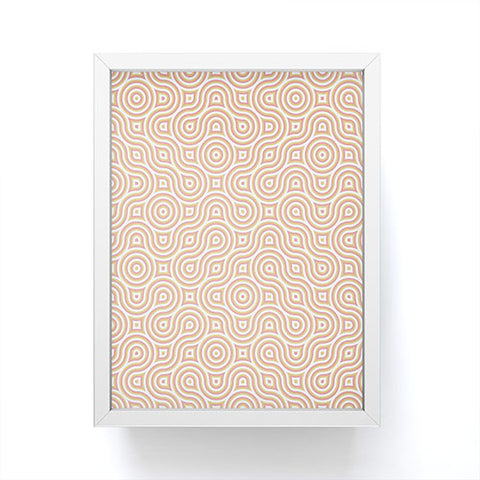 Kaleiope Studio Groovy Truchet Tiles Framed Mini Art Print