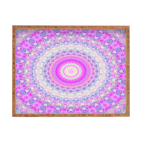 Kaleiope Studio Groovy Vibrant Mandala Rectangular Tray