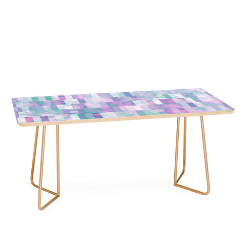 Kaleiope Studio Grungy Pastel Tiles Coffee Table