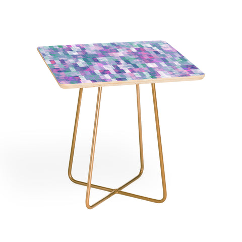 Kaleiope Studio Grungy Pastel Tiles Side Table