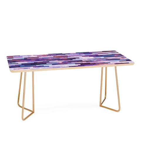 Kaleiope Studio Grungy Purple Tiles Coffee Table