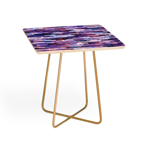 Kaleiope Studio Grungy Purple Tiles Side Table