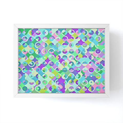 Kaleiope Studio Jewel Tone Modern Circles Framed Mini Art Print