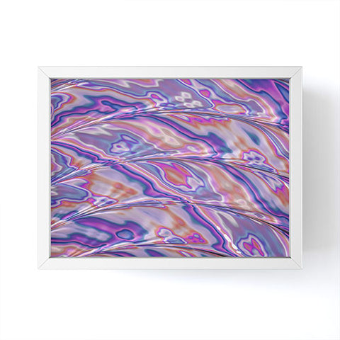 Kaleiope Studio Marbled Pink Fractal Pattern Framed Mini Art Print