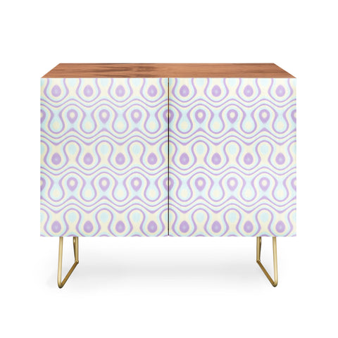 Kaleiope Studio Modern Colorful Funky Pattern Credenza