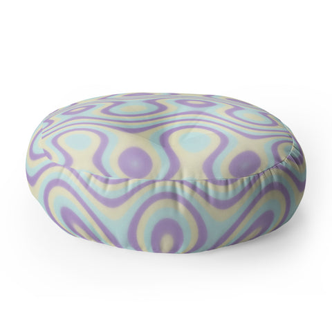 Kaleiope Studio Modern Colorful Funky Pattern Floor Pillow Round