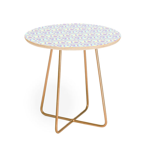 Kaleiope Studio Modern Colorful Funky Pattern Round Side Table