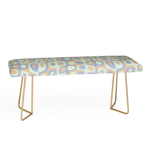 Kaleiope Studio Modern Colorful Groovy Pattern Bench