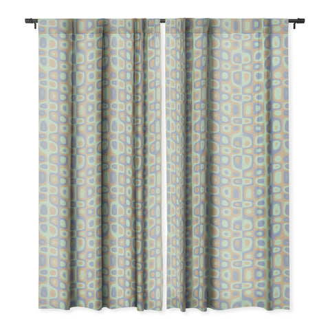Kaleiope Studio Modern Colorful Groovy Pattern Blackout Window Curtain