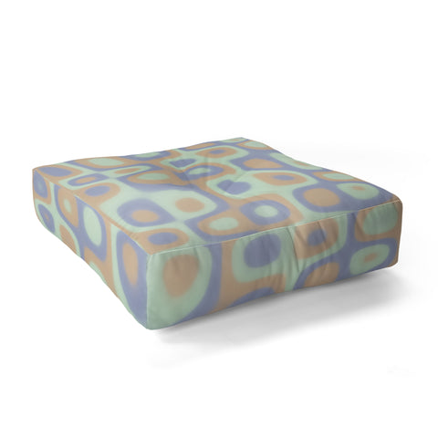 Kaleiope Studio Modern Colorful Groovy Pattern Floor Pillow Square